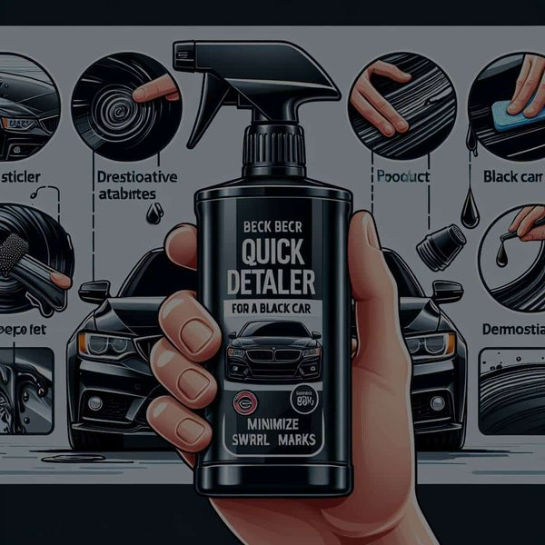 How to Choose the Best Quick Detailer for a Black Car to Minimize Swirl Marks?